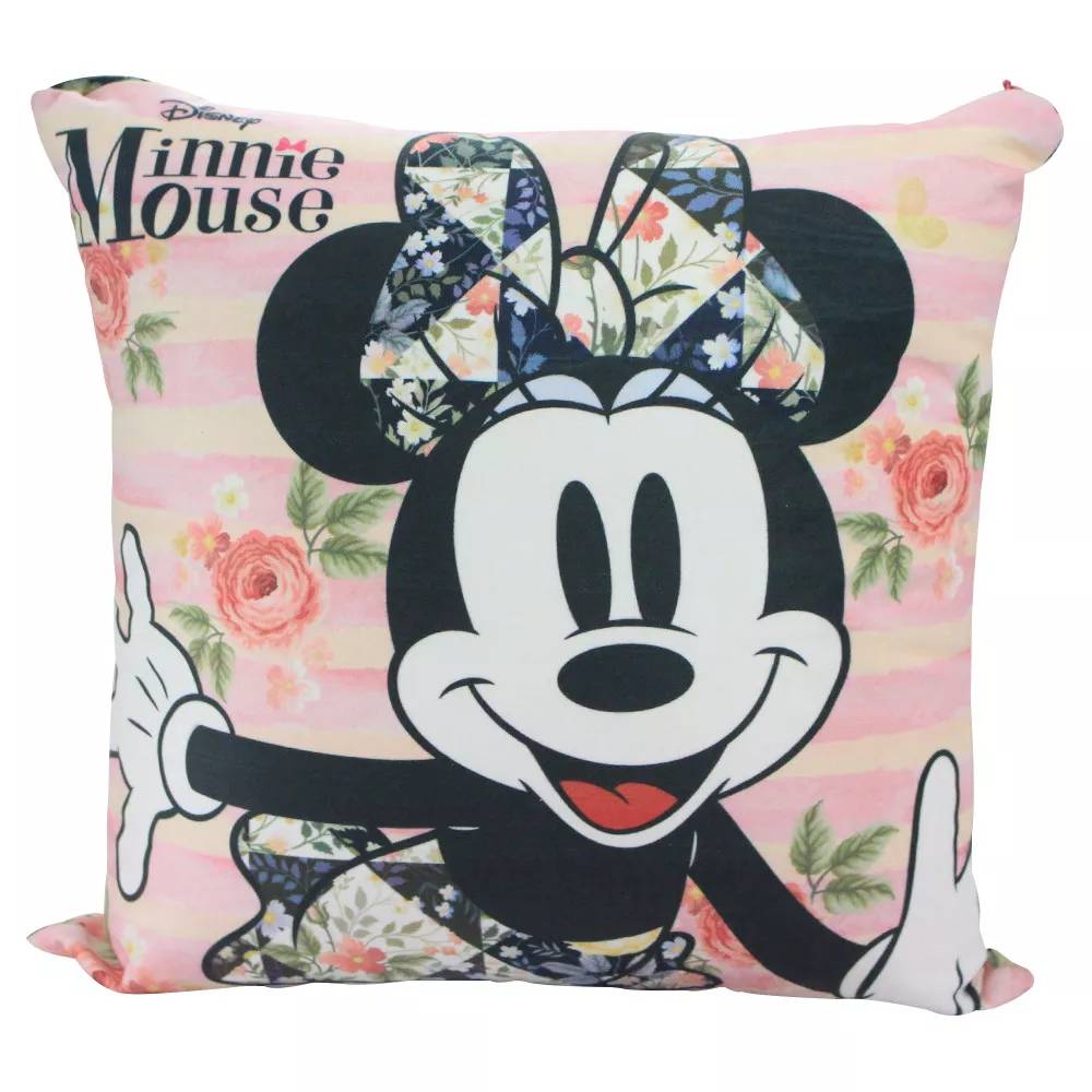 ALMOFADA VELUDO MINNIE FLORES