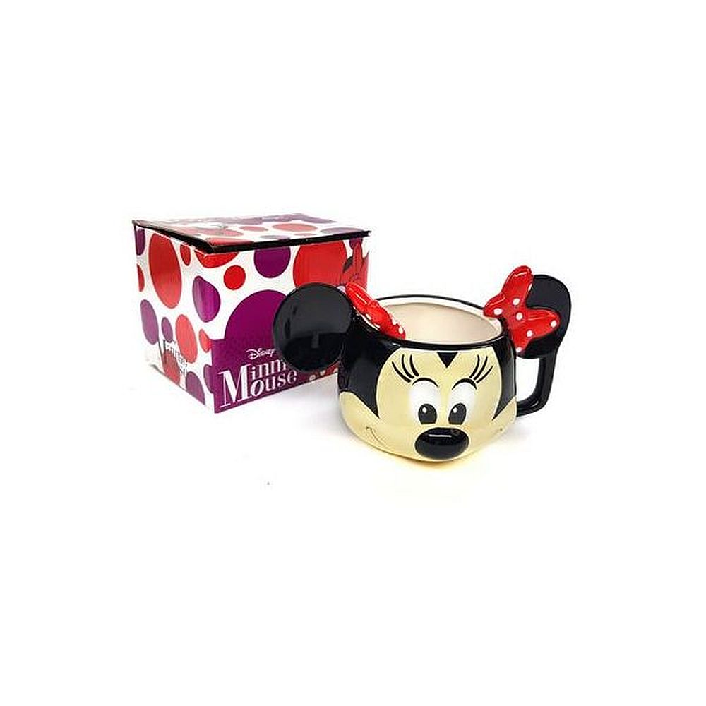 CANECA MINNIE 3D COM COLHER