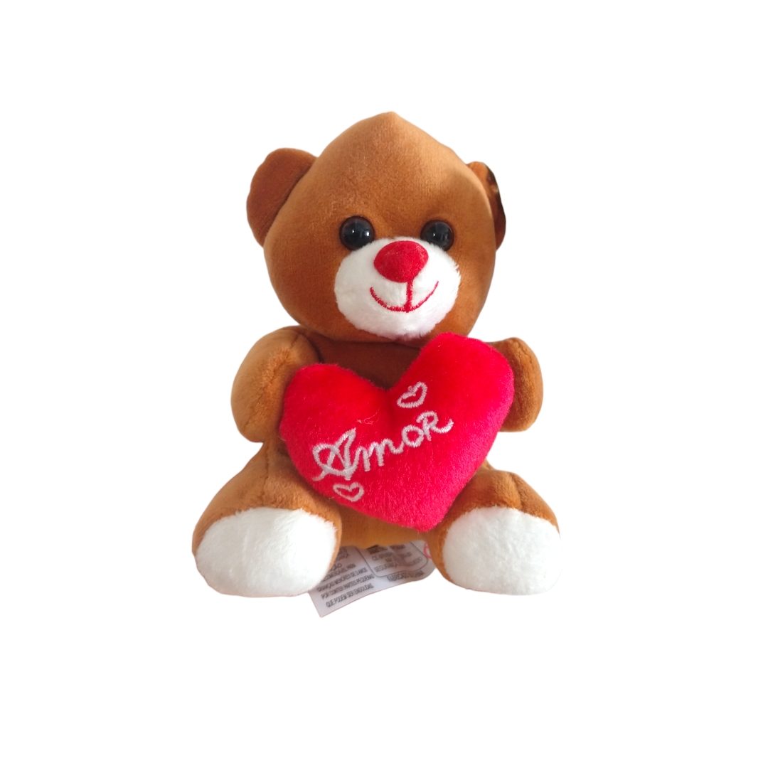 URSO COM CORACAO MARROM 